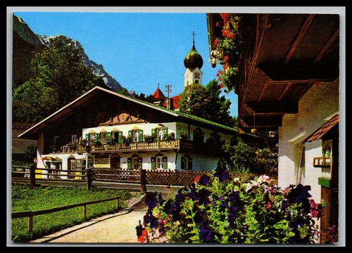 Ansichtskarte oberbayerisches - ansichtskarte,