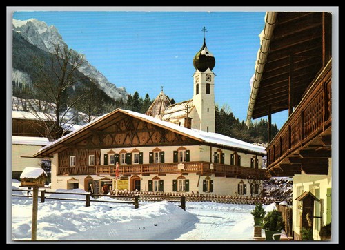 Ansichtskarte oberbayerisches - ansichtskarte,